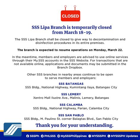 sss lipa contact number|sss manila branch.